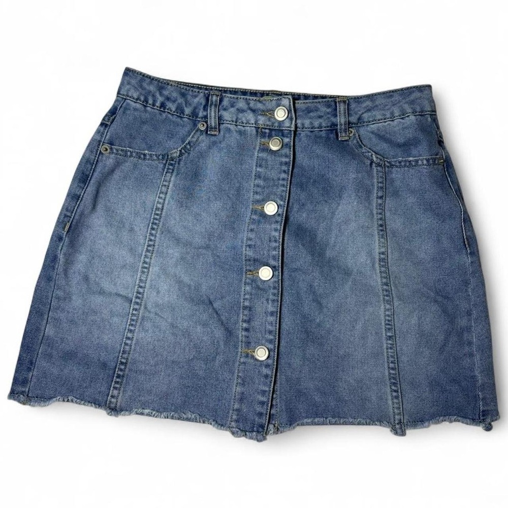 Gianni Bini Blue Denim Mini Skirt